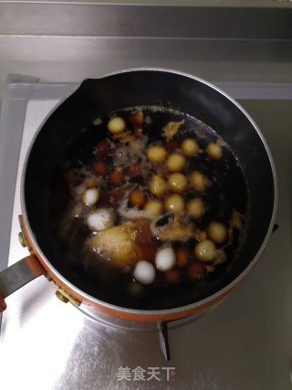 红糖醪糟煮粉子的做法步骤：7