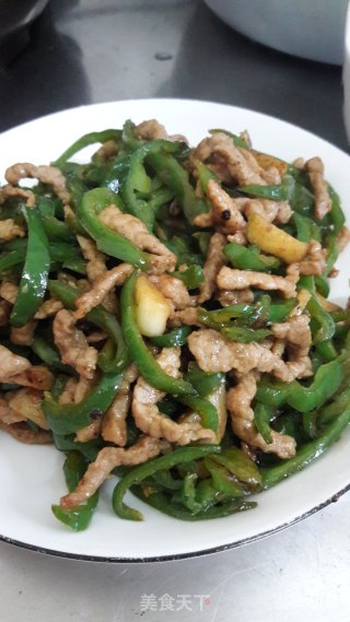 青椒炒肉的做法步骤：10