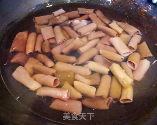 海肠拌蒜苔胡萝卜#酸辣美食#的做法步骤：7