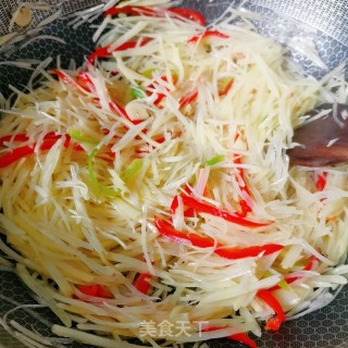 酸辣土豆丝的做法步骤：6