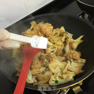 干锅菜花的做法步骤：11