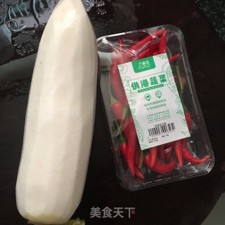 酸辣白萝卜的做法步骤：1