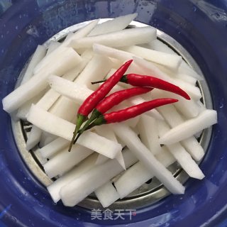 酸辣白萝卜的做法步骤：3