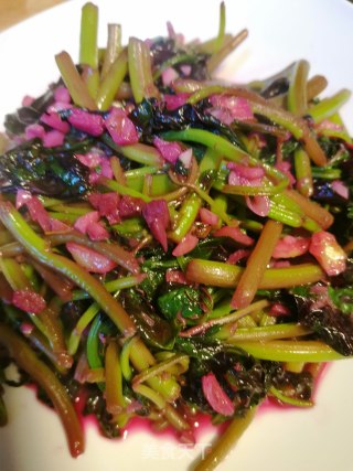 蒜末苋菜的做法步骤：5