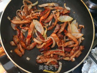 叉烧酱炒面的做法步骤：7
