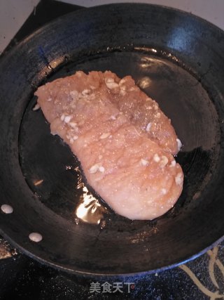 嫩煎鸡胸肉的做法步骤：8