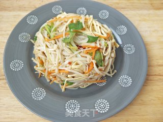 肉末炝拌金针菇的做法步骤：6