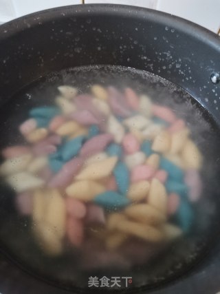 五彩芋圆的做法步骤：8