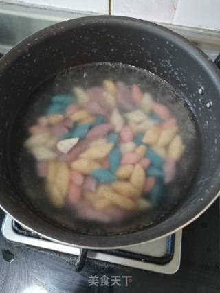 五彩芋圆的做法步骤：10