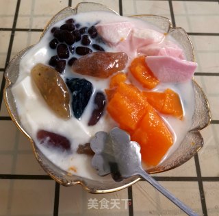 五彩芋圆的做法步骤：13