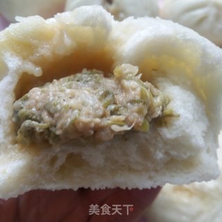 槐花肉包的做法步骤：10