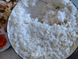 花椒芽饭团的做法步骤：2