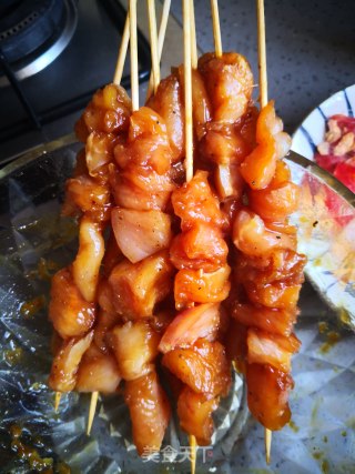 鸡肉串的做法步骤：3