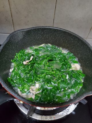 枸杞叶瘦肉汤的做法步骤：9