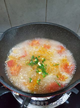 番茄牛肉汤米粉的做法步骤：7