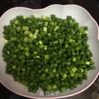 蒜苔炒肉末的做法步骤：3