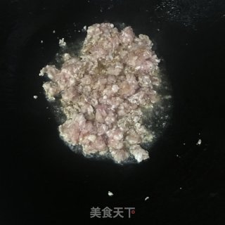 蒜苔炒肉末的做法步骤：4