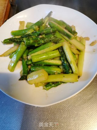 爆芦笋的做法步骤：5
