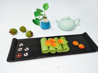 油麦菜鸡蛋饼的做法步骤：6