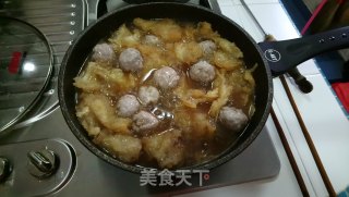 燘魚鳔鮑魚肉丸的做法步骤：3