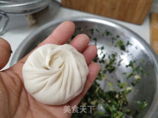 香菇青菜小笼包的做法步骤：11