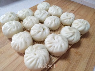 香菇青菜小笼包的做法步骤：14