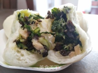 香菇青菜小笼包的做法步骤：16