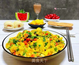 鸡蛋胡萝卜炒鸡蛋的做法步骤：15