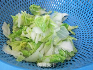 白菜炒干豆腐的做法步骤：3