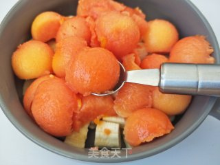 火龙果木瓜酸奶捞的做法步骤：4