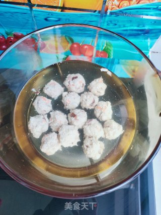 水汆豆腐鸡肉丸子的做法步骤：11