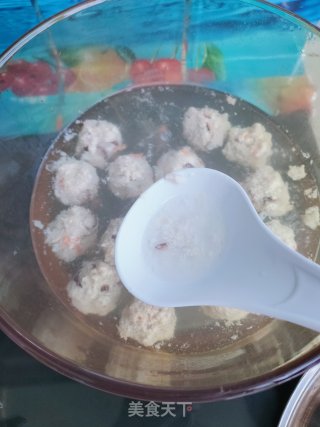水汆豆腐鸡肉丸子的做法步骤：12