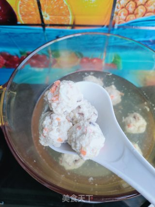水汆豆腐鸡肉丸子的做法步骤：13