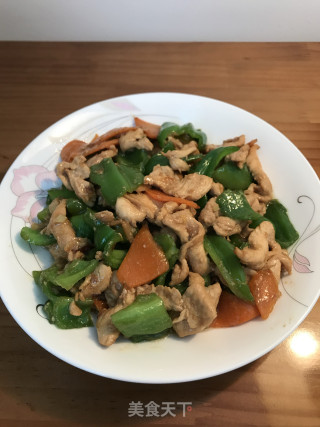 尖椒鸡片的做法步骤：8