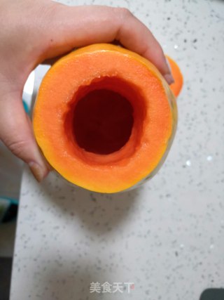 木瓜椰奶冻的做法步骤：2