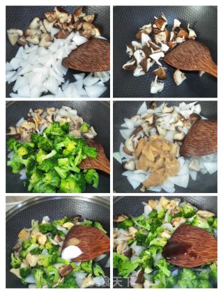 鸡肉洋葱炒西兰花的做法步骤：5