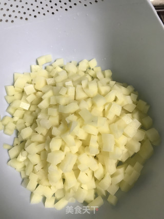 土豆烩西红柿汤饭的做法步骤：6