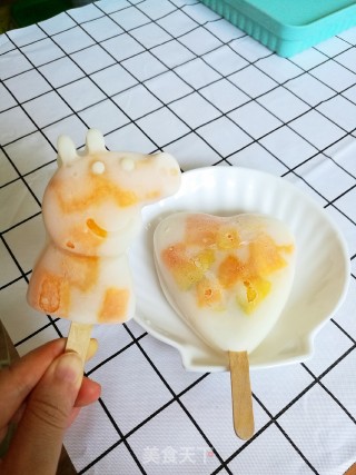无需打发的芒果冰棒的做法步骤：6