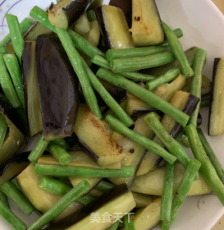干煸茄子豆角的做法步骤：4