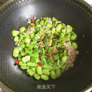 肉末青椒蚕豆的做法步骤：7