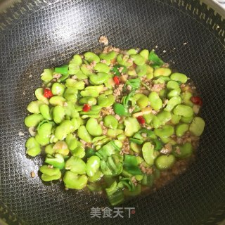 肉末青椒蚕豆的做法步骤：8