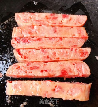 烤冷面#食物边角料做大餐#的做法步骤：4