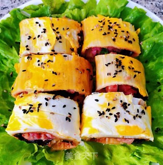 烤冷面#食物边角料做大餐#的做法步骤：10