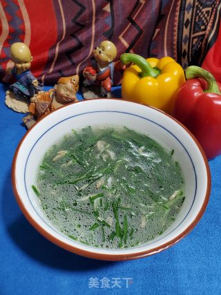 韭菜虾皮汤的做法步骤：9