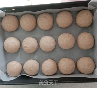 水合法#手揉#黑全麦椰蓉小餐包的做法步骤：16