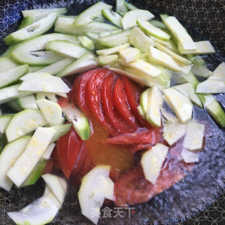 番茄丝瓜蛋汤的做法步骤：6
