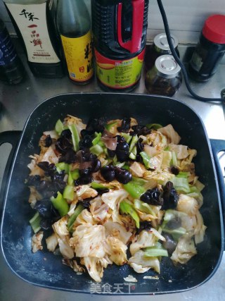豆豉圆白菜的做法步骤：4