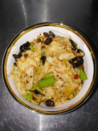 豆豉圆白菜的做法步骤：6