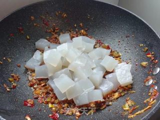 肉末酸菜炒凉粉的做法步骤：8