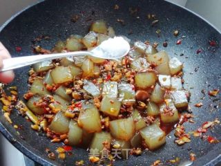 肉末酸菜炒凉粉的做法步骤：10